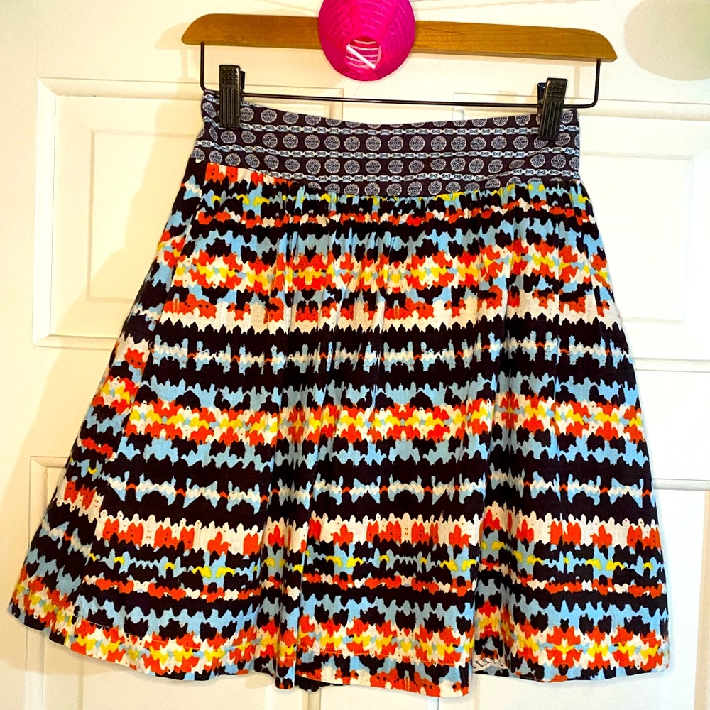 Anthropologie Porridge Colorful Skirt Size 0